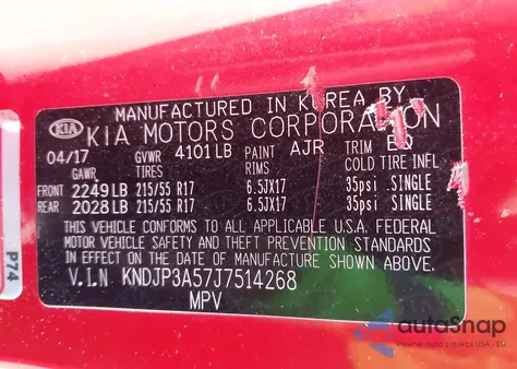 2018 Kia Soul + from USA, damaged, VIN KNDJP3A57J7514268